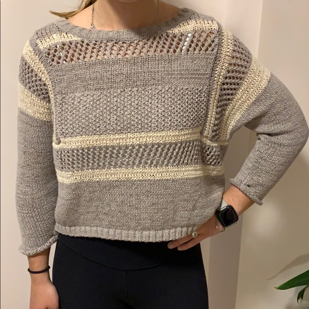 Knit Grey Cropped